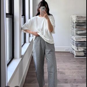 Le Bonne Shop - Arc Pant - Navy Gingham - Size Large